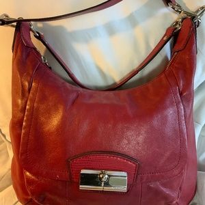 Coach Leather Hobo Handbag